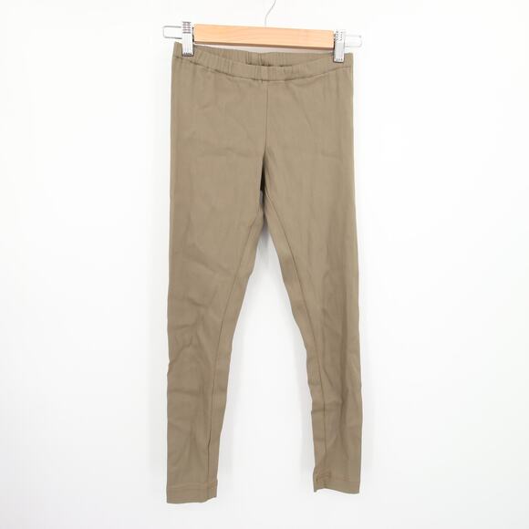 Marni Leggings Pants Khaki Brown Tan Beige Stretch Pull On Elastic Waist Size 38 - Picture 1 of 12